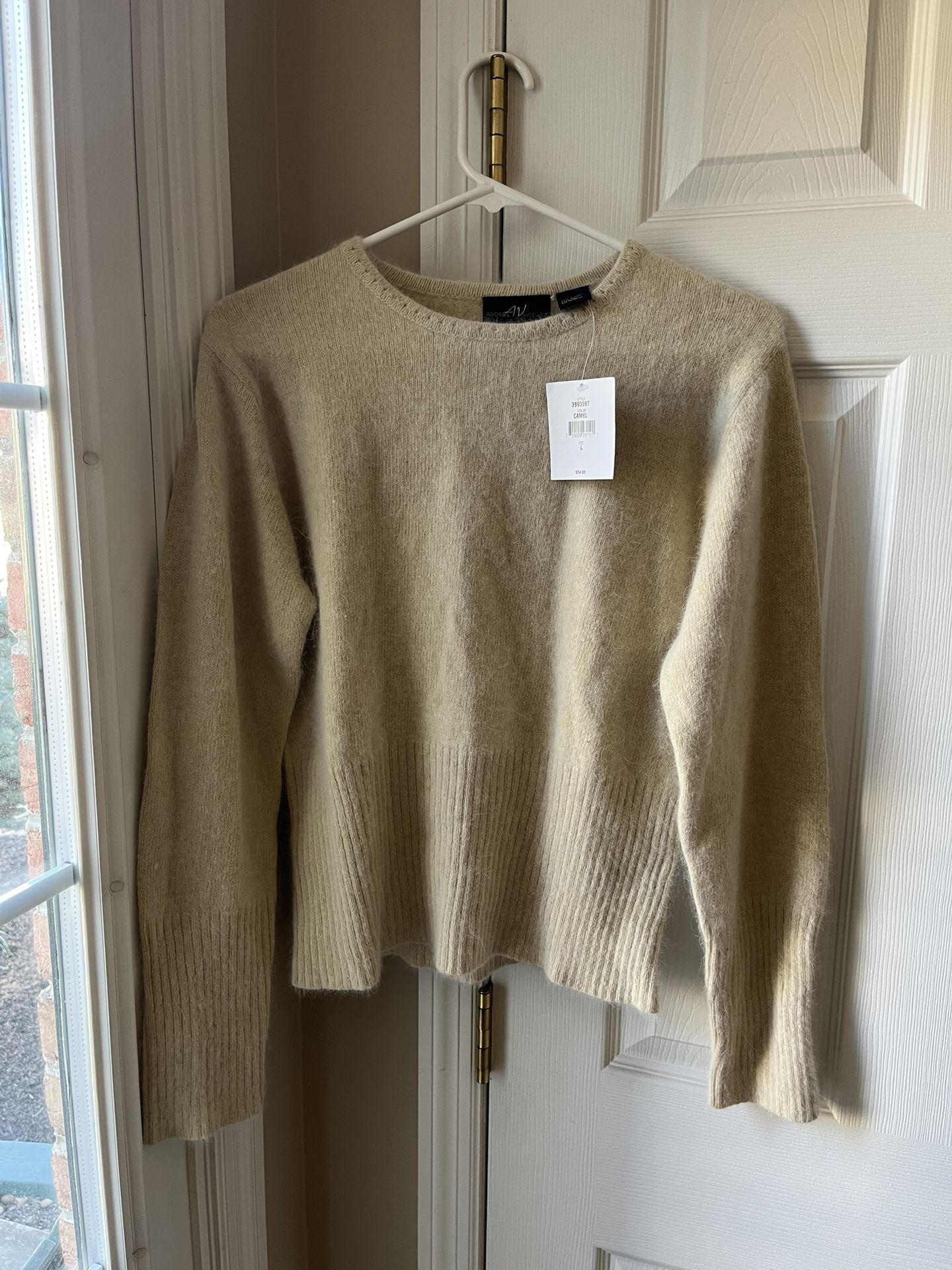 NWT Angora/Nylon Sweater, Large