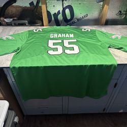 NWT Men's Nike Brandon Graham Kelly Green Jersey 5XL Eagles Throwback