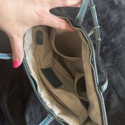 Coach Tote, Medium, Teal
