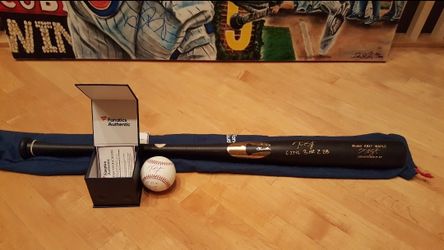 Kris Bryant Rookie inscriptions Bat And Ball