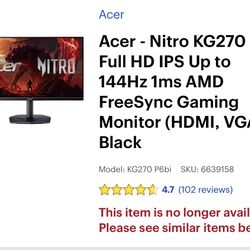Gaming Monitor