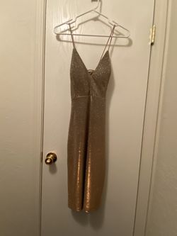 Gold Cocktail Dress