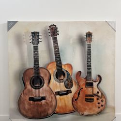 Beautiful Guitar Wall Art