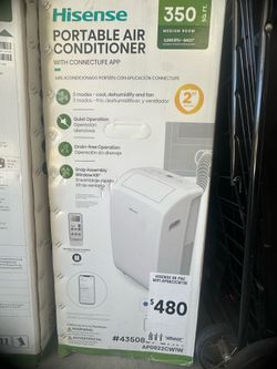 READ DESCRIPTION!! Hisense Smart Portable Air Conditioner (8,000 BTU / 350 Sq Ft) - Wi-Fi Enabled