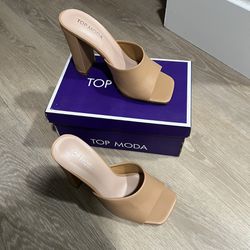 Size 5 Tan Brown 4 inch heels