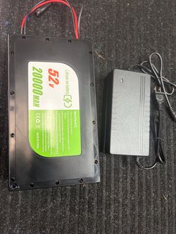 52V 20000mAh Lithium Ion Battery with Charger
