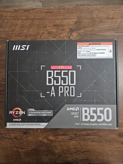 MSI B550-A PRO ProSeries Motherboard (AMD Ryzen 5000, AM4, DDR4, PCIe 4.0)
