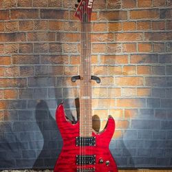 ESP LTD MH-100QMNT Guitar - Black Cherry