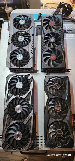 Lot of 4 AMD RX 6800 GPUs in excellent conditions