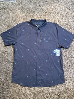 NWT Salty Crew Flagship UV Button Up Shirt Mens Size XL MSRP $74