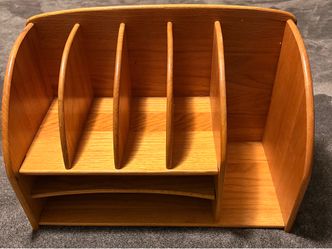 1990’s Vintage maple wood desk/office organizer