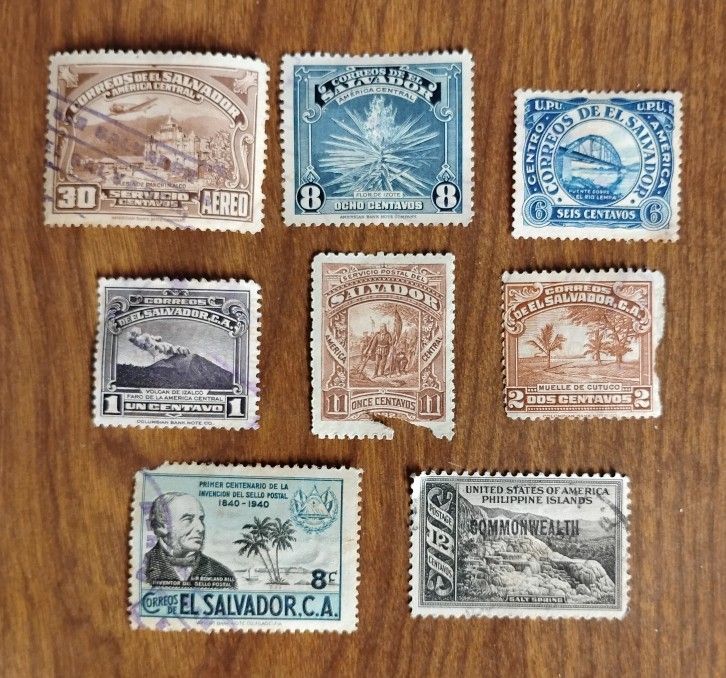 El Salvador Central America Vintage Antique Stamps -it Is Available 