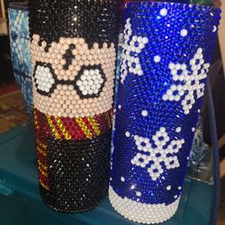 glasses decorated with stones Vasos Decorados Con Piedras