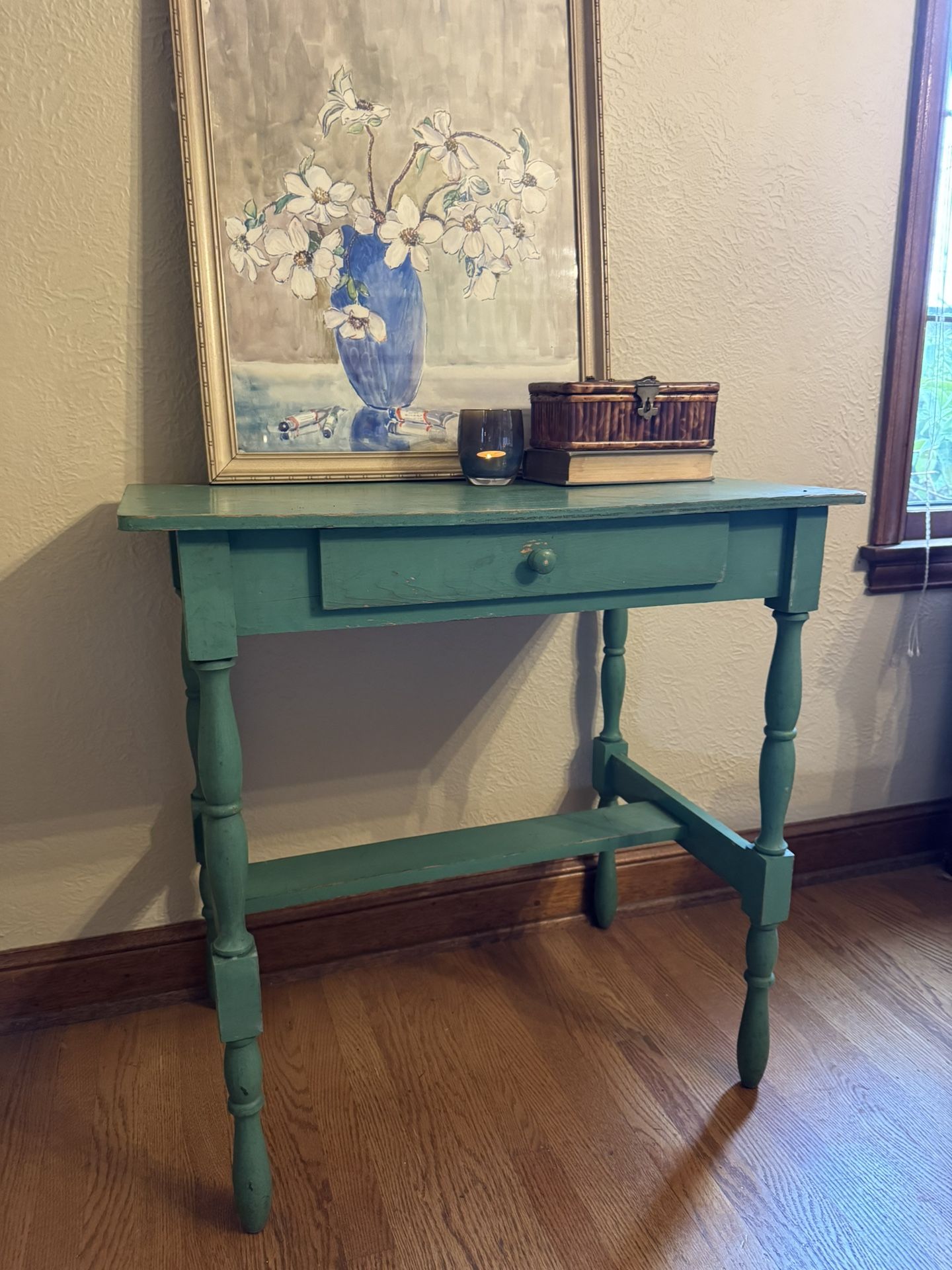Antique Painted Console Table