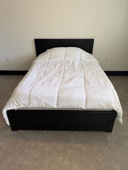Bed with or with out mattress - practically brand new!