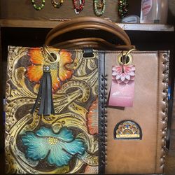 Genuine Leather Artesian Handbag 