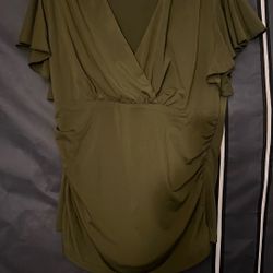 Army Green Blouse 