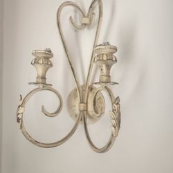 Iron Wall Mounted Candle Stick Holder
