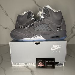 Brand New Jordan 5 Wolf Grey Size 10.5M