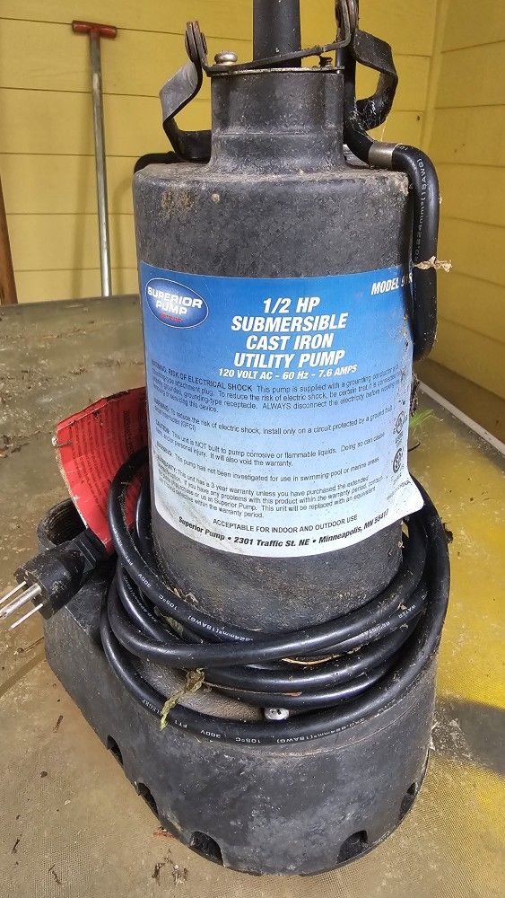 1/2 HP Submersible Utility Pump