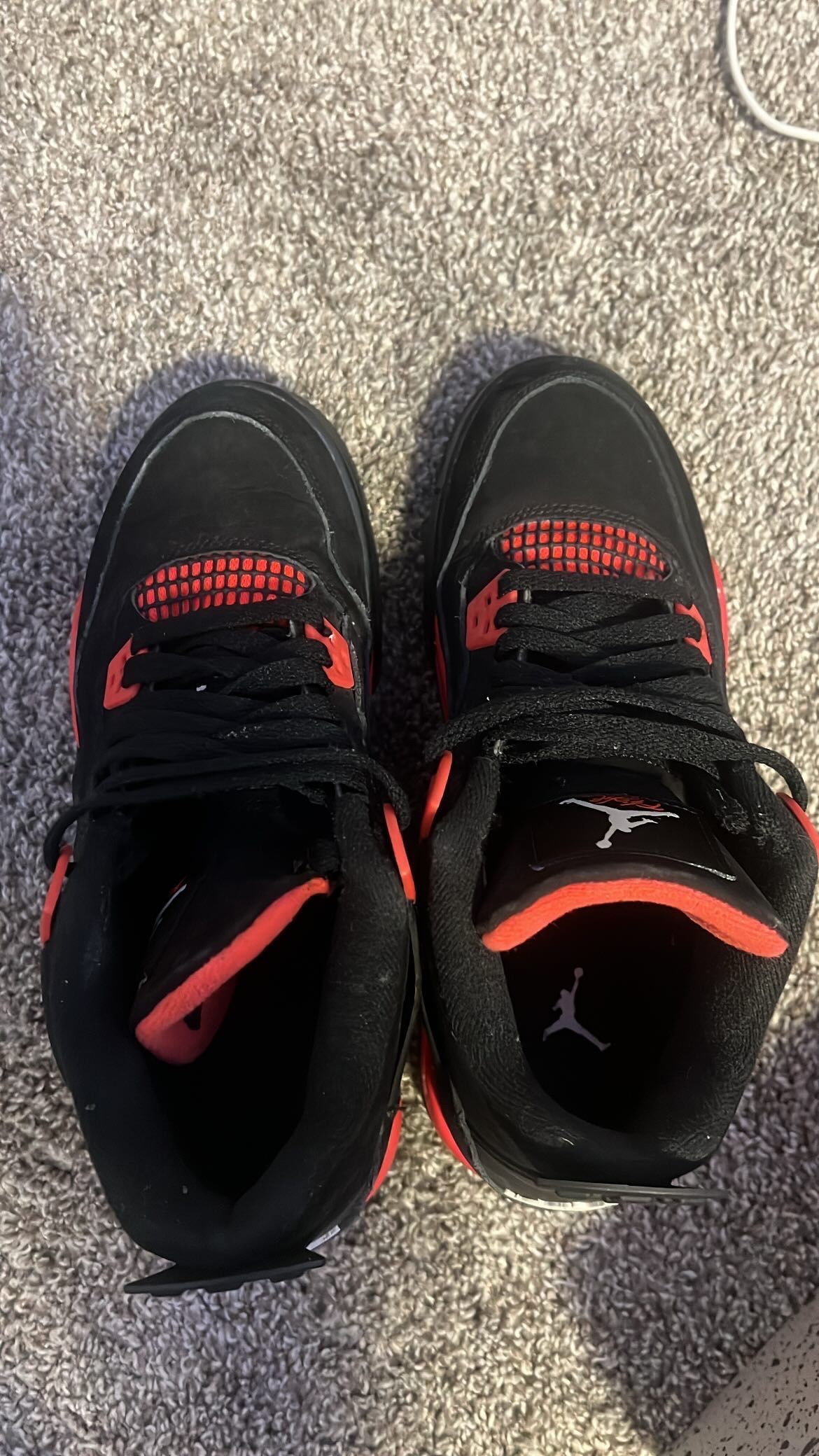 Jordan four red thunder size 7 brand new is 500. I am selling for 250.