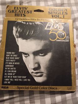 New Vintage Elvis 50th anniversary golden singles volume 1 , 45 records