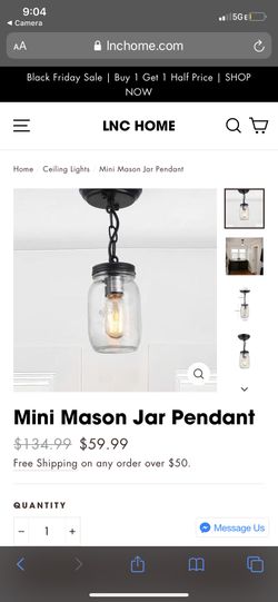 Mason jar light