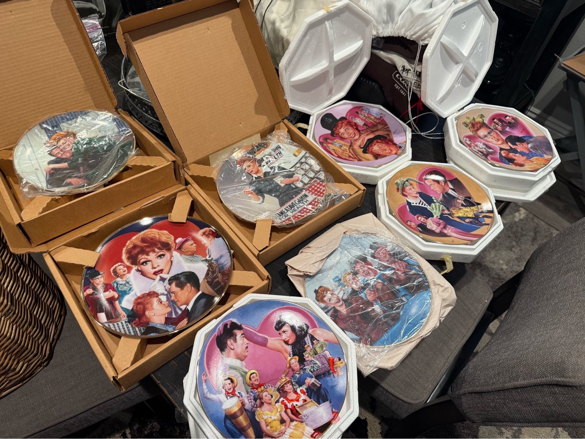 Hamilton signed series I Love Lucy collector plates