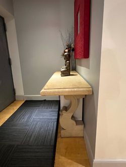 Marble and stone console table