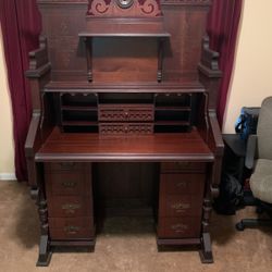 Antique Organ Converted To Desk