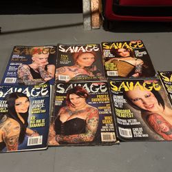 Savage Tattoo Magazine Set