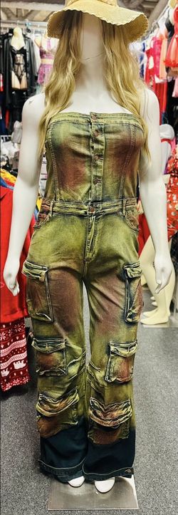 Jeans Jumpsuit Size - XL -1X-2X-3X