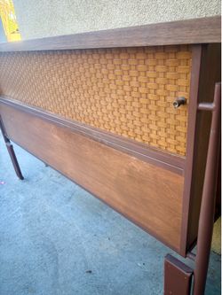 Beautiful Designer Mid-Century Modern Bookcase Headboard