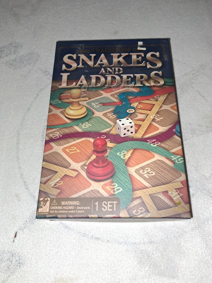 Snakes And Ladders Board Game In Brand New Excellent Condition (Is Complete Nothing Missing)