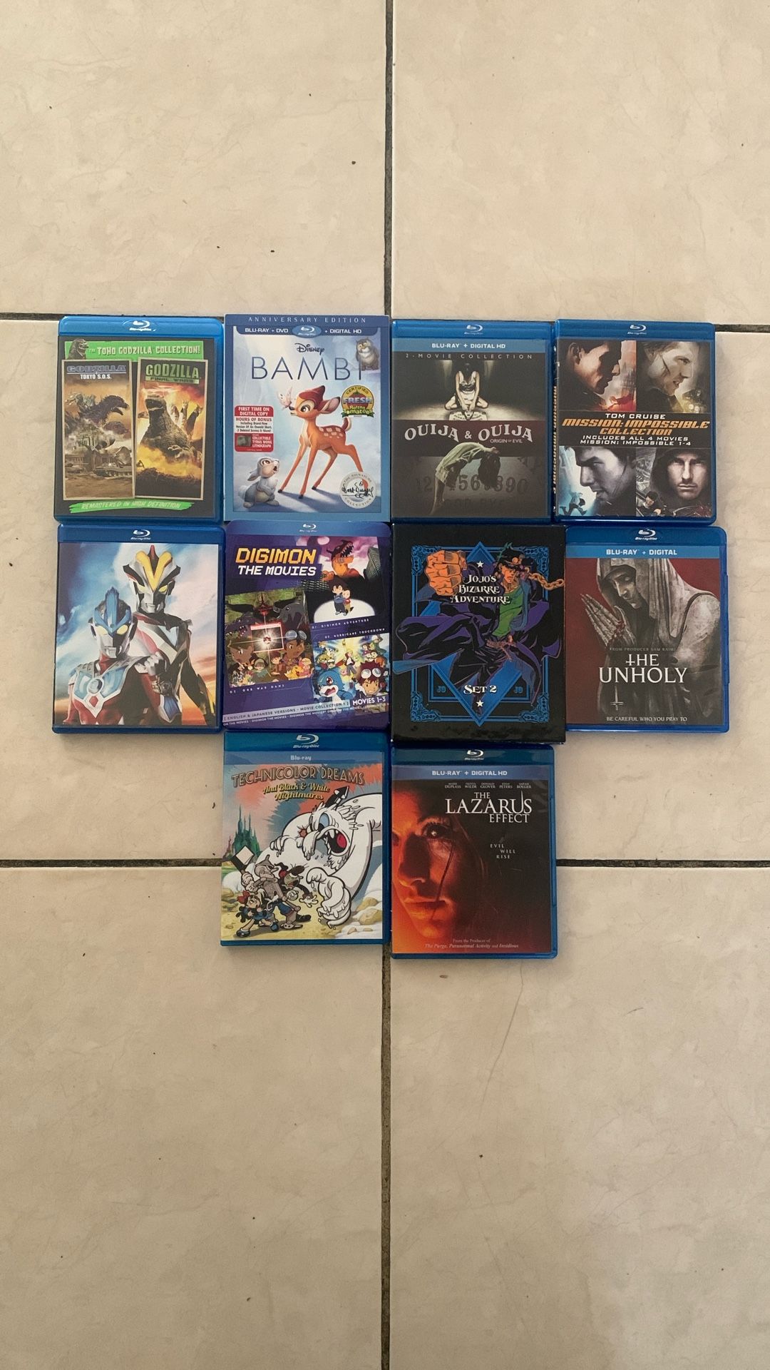 Blu Rays $10 +