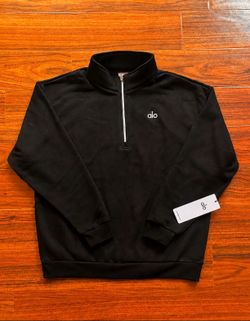 Alo Zip Pullover Black Quarter Zip