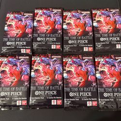 One Piece The Time of Battle OP-16 Booster Packs SEALED
