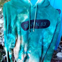 The Dye Powder Blue Sweatshirt Hoodie Unisex Medium 
