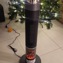 New In Box 38" Space Heater for Indoor Use, Electric Room
Heater with Flame Effect, 120° Oscillation, 24H Timer,
Remote Control, Thermostat