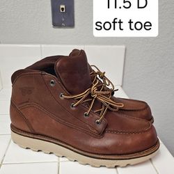 Red Wings Soft Toe Work Boots Size 11.5 