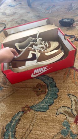 Nike Dunk Low Brown and White Sneakers