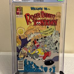 Roger Rabbit's Toontown 1 Walt Disney Publications 1991 CGC 9.2 
