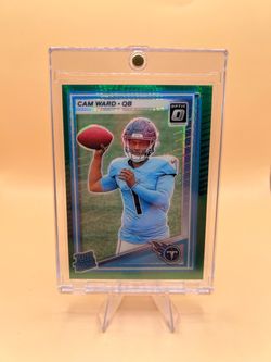 2025 Cam Ward green hyper optic rookie football card🔥