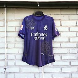 Real Madrid Vini Jr #7 Soccer Jersey 23/24 Purple Men Shirt Size Football