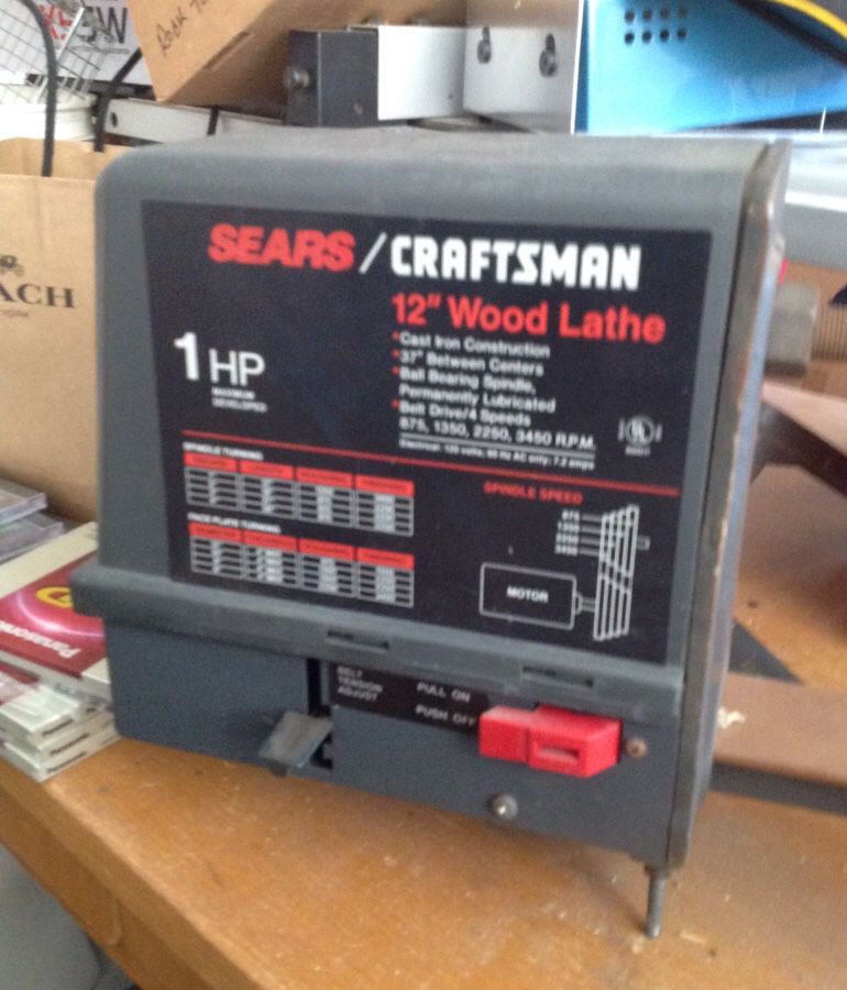 Craftsman 12" Wood Lathe- 1 HP - Never Used