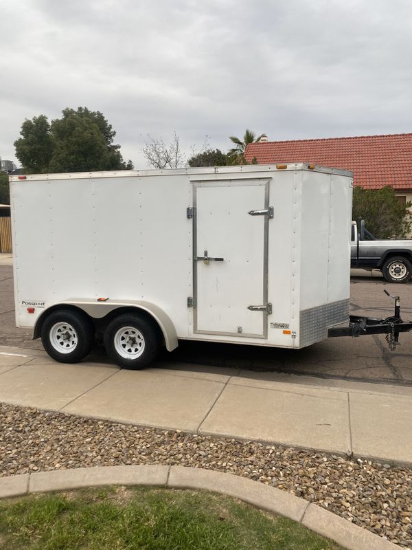2014 hallmark 12ft v nose box trailer for Sale in Peoria, AZ OfferUp