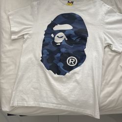 Bape blue camo kids shirt