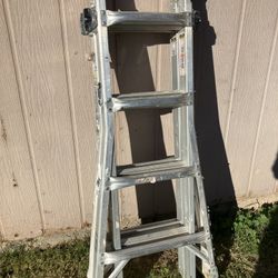 Gorilla Ladders 18 ft Reach Aluminum Multi-Position Ladder with Tool Hangers, 300 lbs. Load Capacity, Type IA Duty Rating
