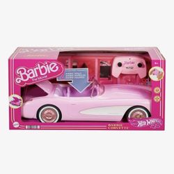 NEW Barbie The Movie Hot Wheels Pink Convertible RC
