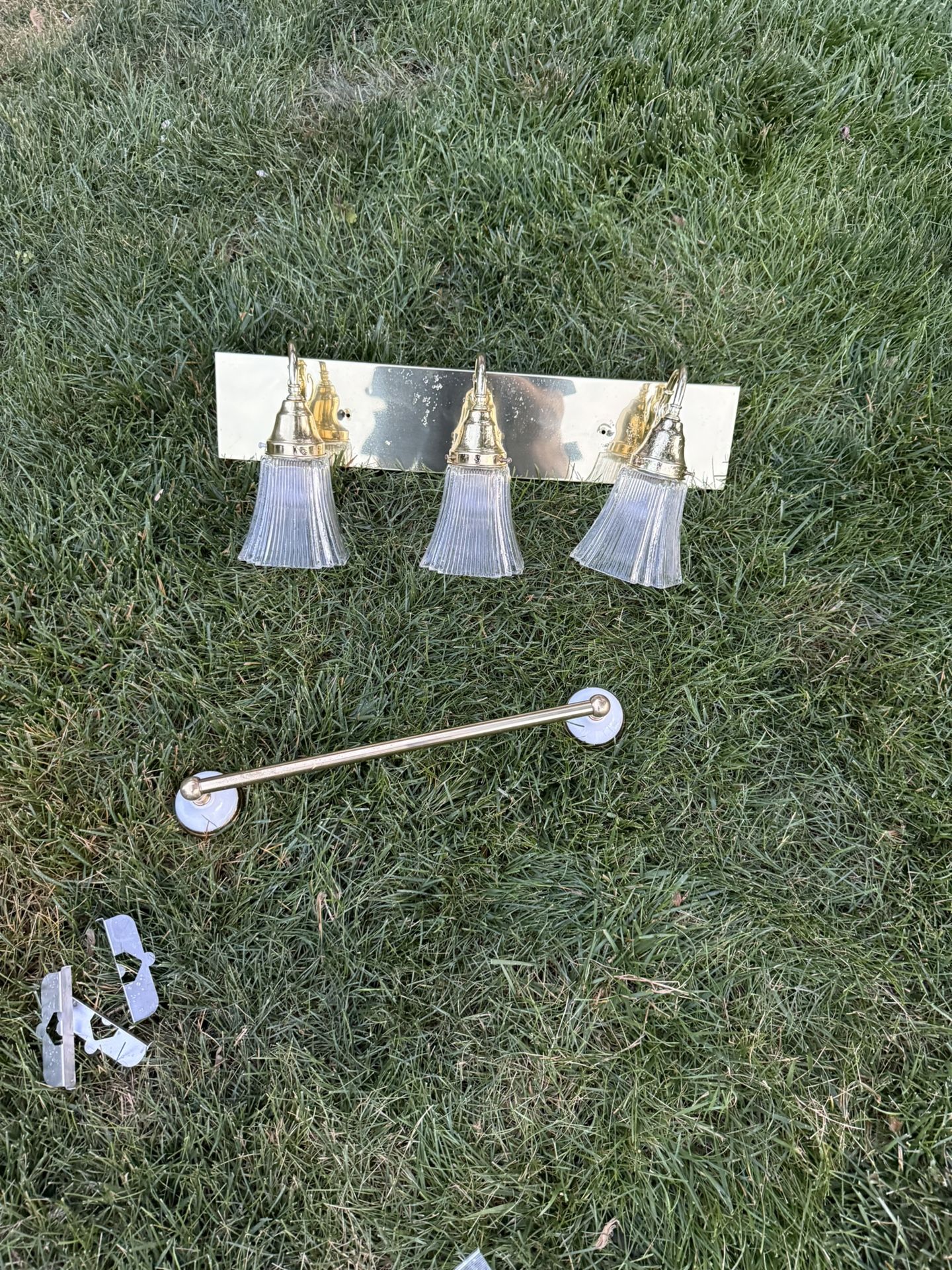 ✨FOR SALE: Antique Gold Brass Bathroom Glam Set ✨